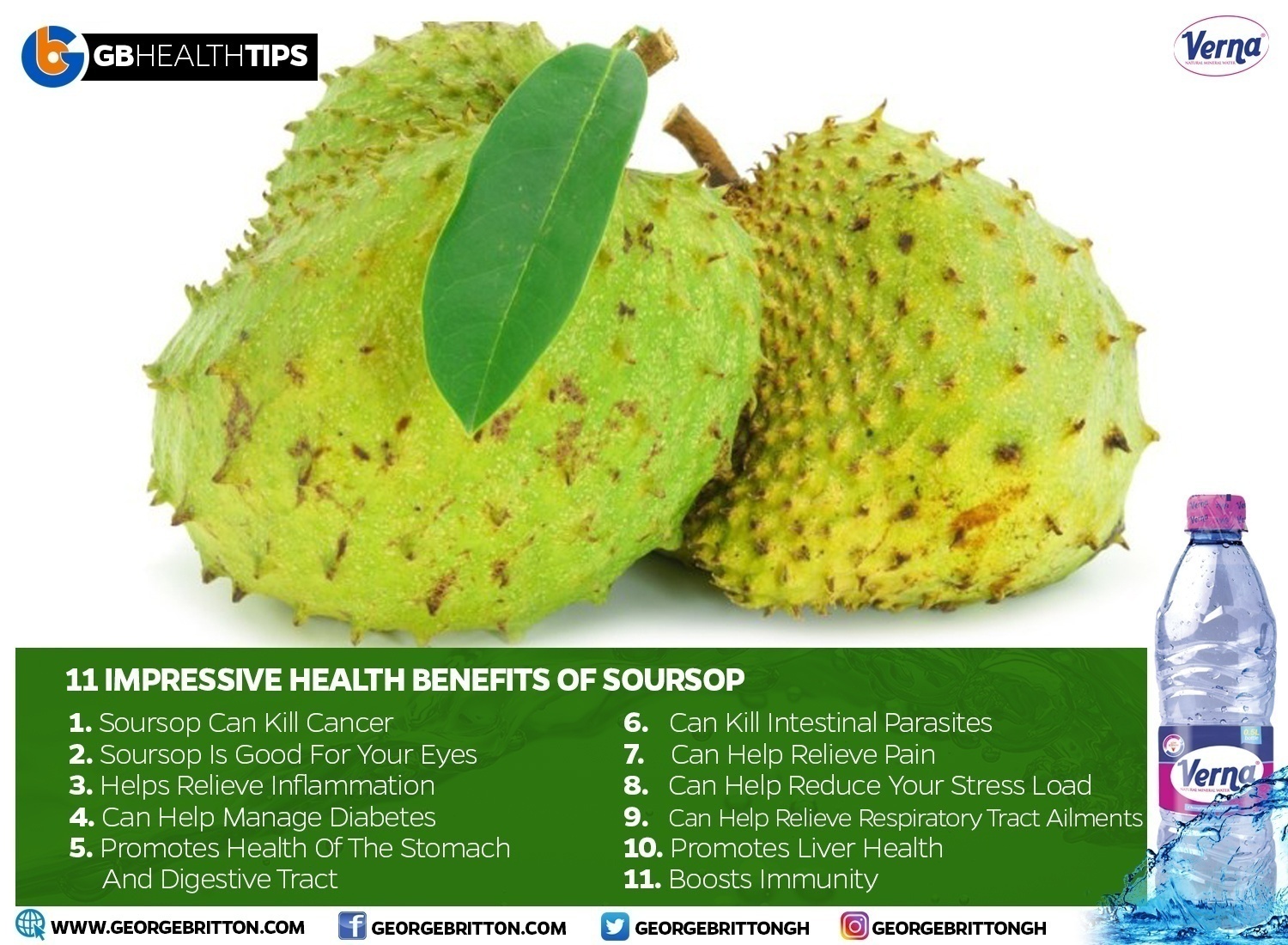 11 Impressive Health Benefits Of Soursop Gbafrica 2054